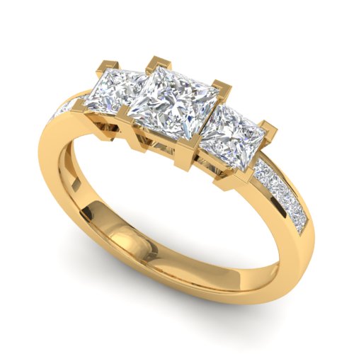 Sárga arany eljegyzési gyűrű EGY-566-1