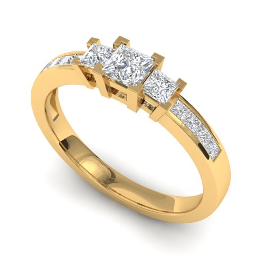 EGY-566-2 - Sárga arany eljegyzési gyűrű