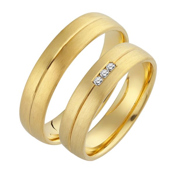 KGY-336 - Sárga arany karikagyűrű