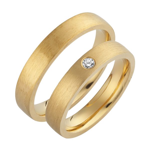 KGY-351 - Sárga arany karikagyűrű