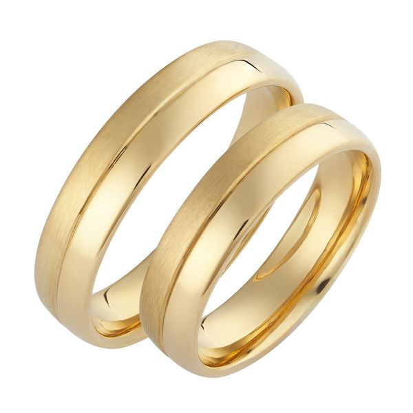 KGY-385 - Sárga arany karikagyűrű