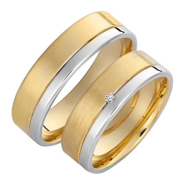 Többszínű arany karikagyűrű KGY-451