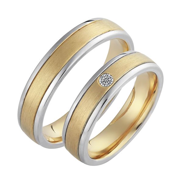 WTAu-487 - Többszínű arany karikagyűrű