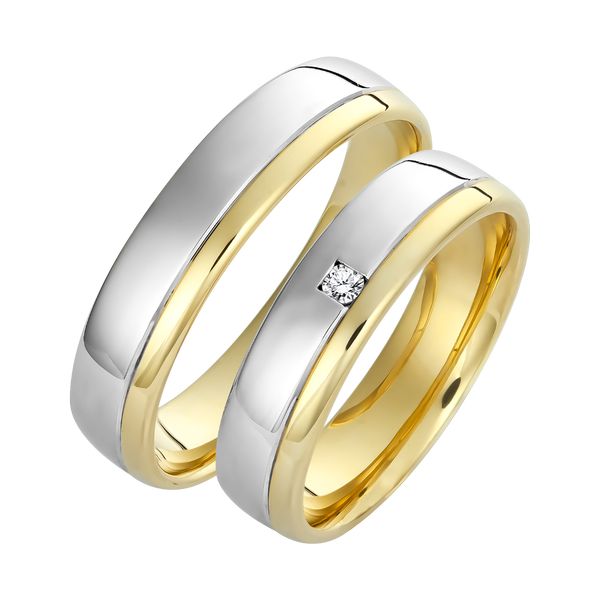 Többszínű arany karikagyűrű KGY-629