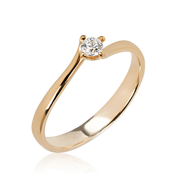 FEIL arany eljegyzési gyűrű WEVAu-1025-GY