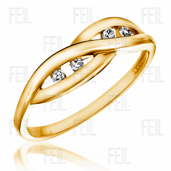 WESAu-180 Sárga arany eljegyzési gyűrű