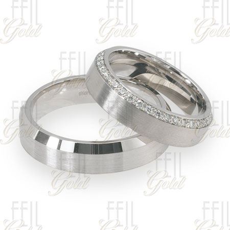 WFAu-119 - Fehér arany karikagyűrű