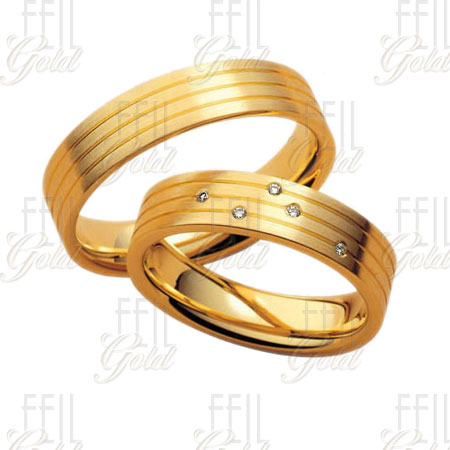 WSAR-17 - Sárga aranyozott ezüst karikagyűrű