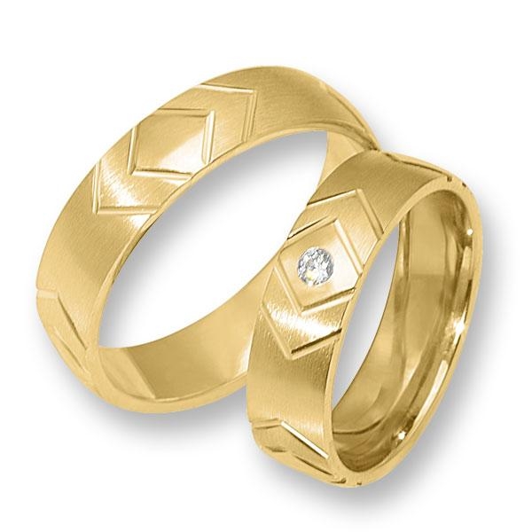 KGY-419 - Sárga arany karikagyűrű