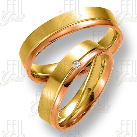 WTAu-134 - Többszínű arany karikagyűrű