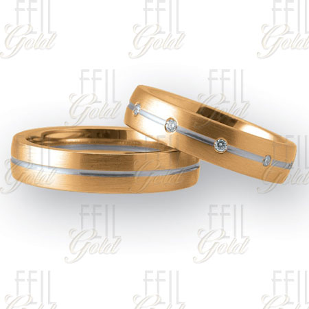 WTAu-151 - Többszínű arany karikagyűrű