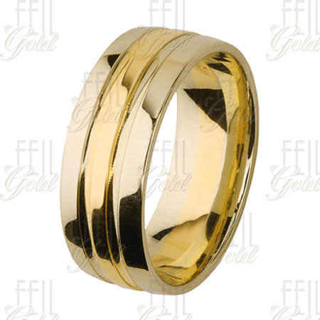WTAu-207 - Többszínű arany karikagyűrű