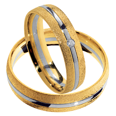 Többszínű arany karikagyűrű KGY-478