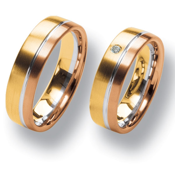 WTAu-22 - Többszínű arany karikagyűrű