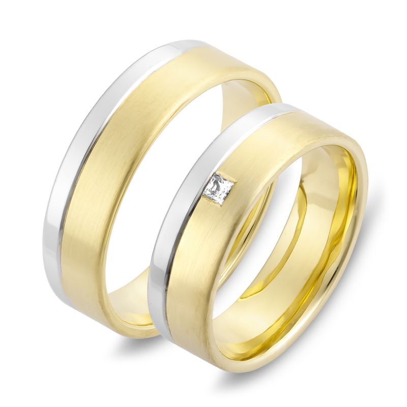WTAu-235 - Többszínű arany karikagyűrű