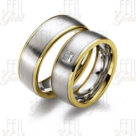 WTAu-265 - Többszínű arany karikagyűrű