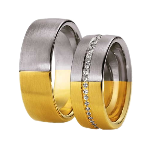 WTAu-365 - Többszínű arany karikagyűrű