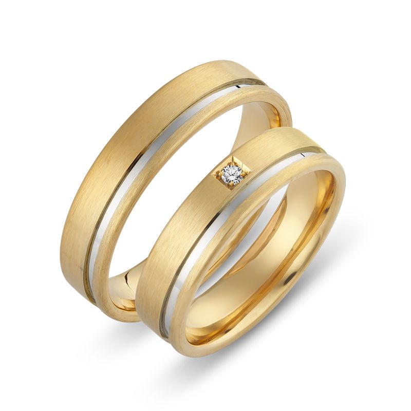 WTAu-393 - Többszínű arany karikagyűrű