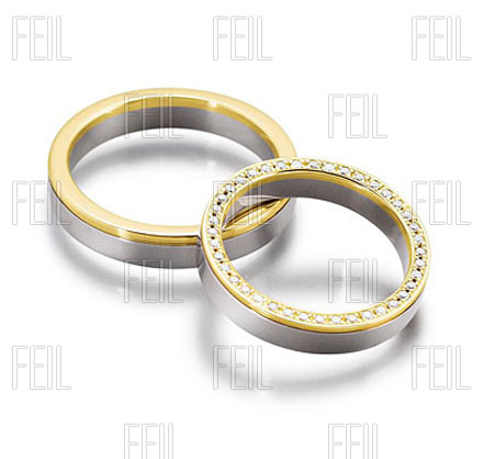 WTAu-482 - Többszínű arany karikagyűrű