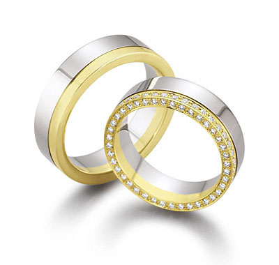 Többszínű arany karikagyűrű KGY-587