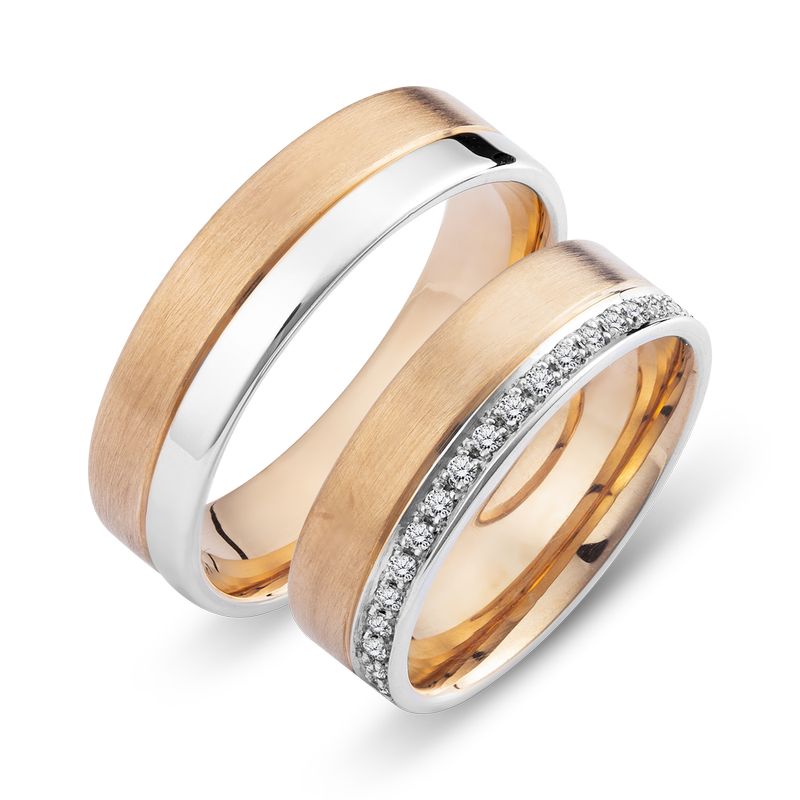 WTAu-511 - Többszínű arany karikagyűrű