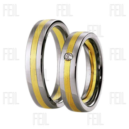 WTAu-535 - Többszínű arany karikagyűrű