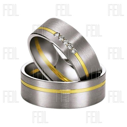WTAu-540 - Többszínű arany karikagyűrű