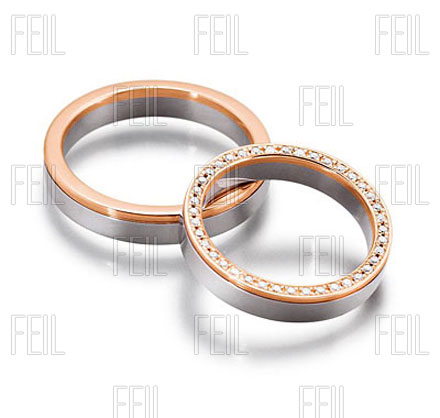 WTAu-579 - Többszínű arany karikagyűrű