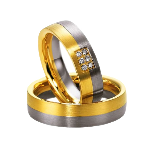 Többszínű arany karikagyűrű KGY-675