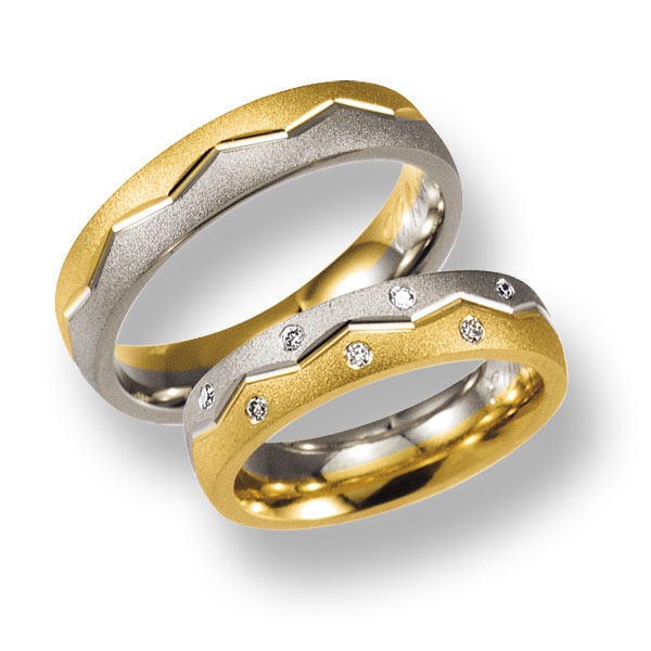 WTAu-95 - Többszínű arany karikagyűrű